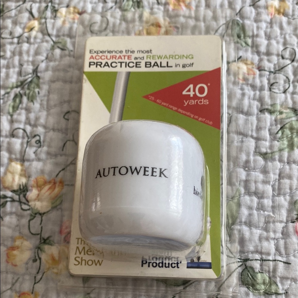 Autoweek Practice BirdieBall 40 Yard Practice Golf, New in Package